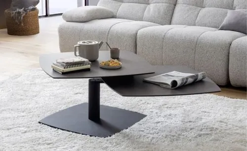 Couchtisch Susaki | anthrazit / schwarz | drehbar