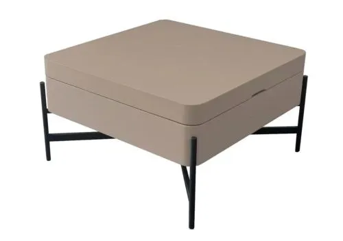Couchtisch Tavazza mit Lift | basalt grau / schwarz