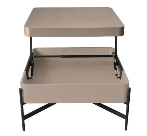 Couchtisch Tavazza mit Lift | basalt grau / schwarz