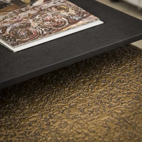 Couchtischset Vuel | 2-teilig | Metall | schwarzgrau / antike Bronze