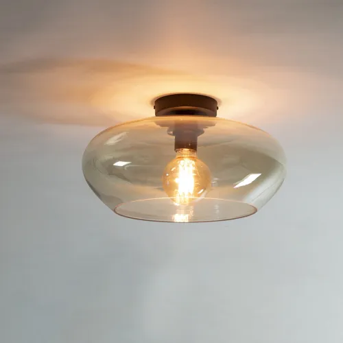 Deckenleuchte Arda | Glas | Ø40 cm | Bernstein