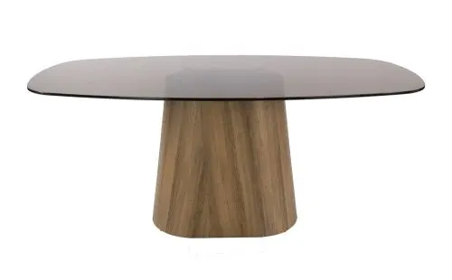 Esstich Shades dänisch oval | 180/215cm | Glas | Bronze | verschiedene Größen
