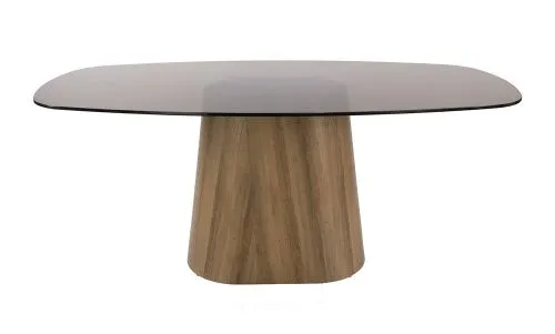 Esstich Shades dänisch oval | 215cm | Glas | Bronze