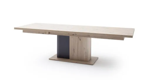 Esstisch Ausziehtisch Cortona Balkeneiche / anthrazit 180 (280) x 100