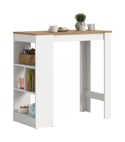 Esstisch Bartisch Urban | weiß / Authentic Oak