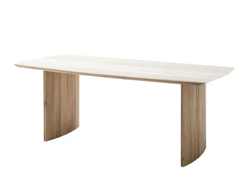 Esstisch Brisco | Akazie massiv | Bootsform | 220 x 100