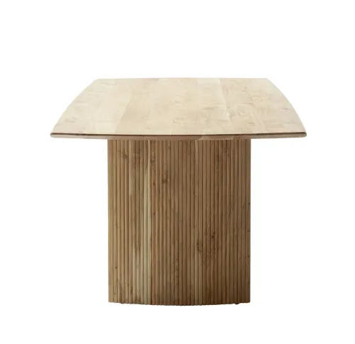 Esstisch Brisco | Akazie massiv | Bootsform | 220 x 100