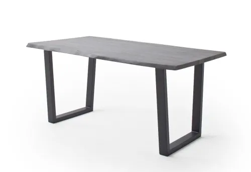 Esstisch Calabria | Akazie massiv | T-Gestell | 160/180/200/220/240 | grau / anthrazit | verschiedene Größe
