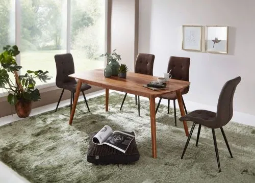 Esstisch Cleo | 120x60 | Sheesham Holz massiv | dunkelbraun