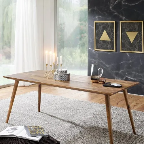 Esstisch Elias | 120x60 | Sheesham Holz massiv | dunkelbraun