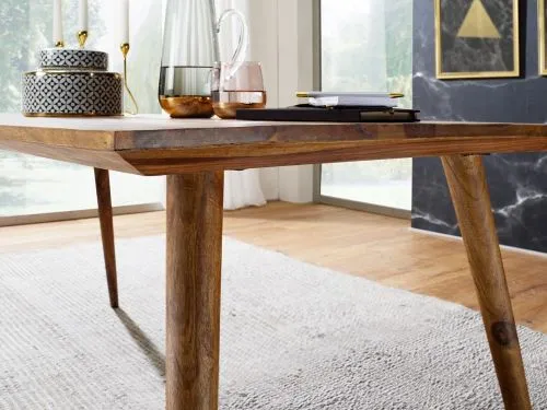 Esstisch Elias | 120x60 | Sheesham Holz massiv | dunkelbraun