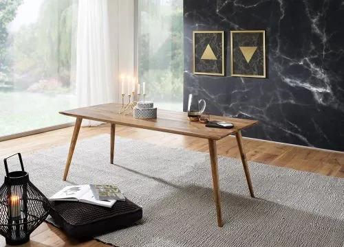 Esstisch Elias | 120x60 | Sheesham Holz massiv | dunkelbraun