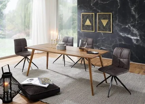 Esstisch Elias | 120x60 | Sheesham Holz massiv | dunkelbraun