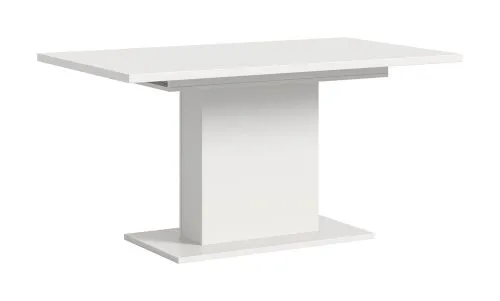 Esstisch Motion | ausziehbar | Säulen-Fußgestell | weiß | 150(190)x90