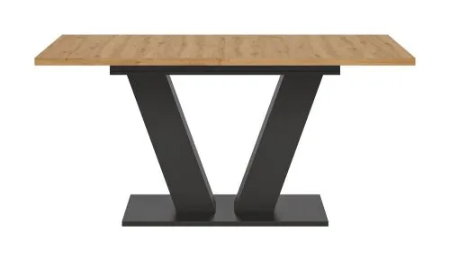 Esstisch Motion | ausziehbar V-Fußgestell Eiche / grau 150(190)x90