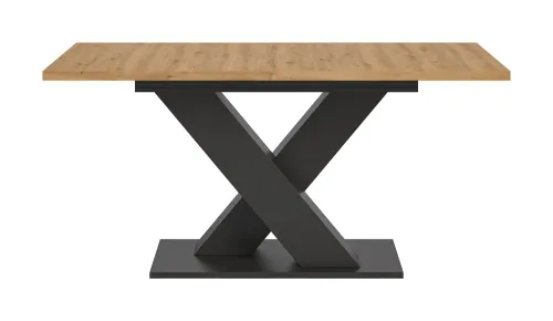 Esstisch Motion | ausziehbar | X-Fußgestell Eiche / grau |150(190)x90