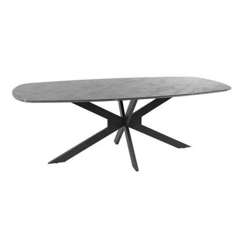 Esstisch Payson oval | Marmor Optik | 180/215 | verschiedene Größen