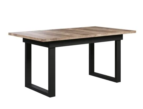 Esstisch Universal | ausziebar | 160 /200) x 90 | Eiche Tabak / Schwarz