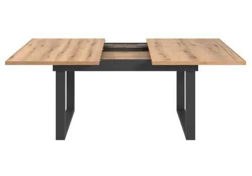 Esstisch Universal | ausziebar | 160 /200) x 90 | Evoke Eiche / Schwarz