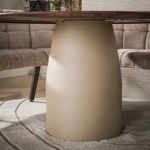 Esstisch Zeron | rund | Ø130cm | Akazie massiv | Braun