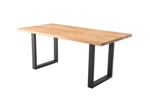 Esszimmertisch Lincoln | Kernbuche massiv | U-Gestell | 180 x 90