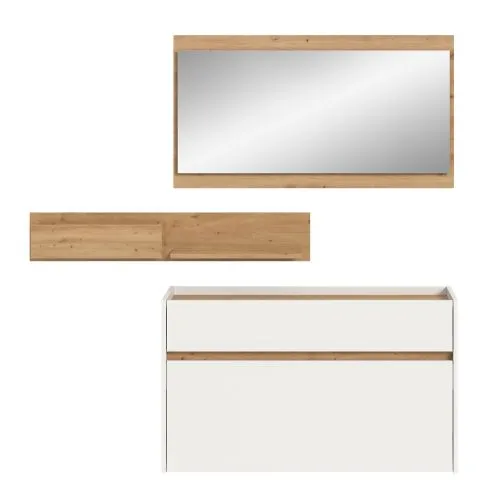Garderoben-Set Drive 1 | weiß / Artisan Oak | 3-teilig