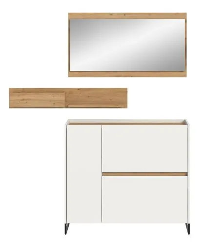 Garderoben-Set Drive 2 | weiß / Artisan Oak | 3-teilig