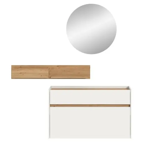 Garderoben-Set Drive 3 | weiß / Artisan Oak | 3-teilig