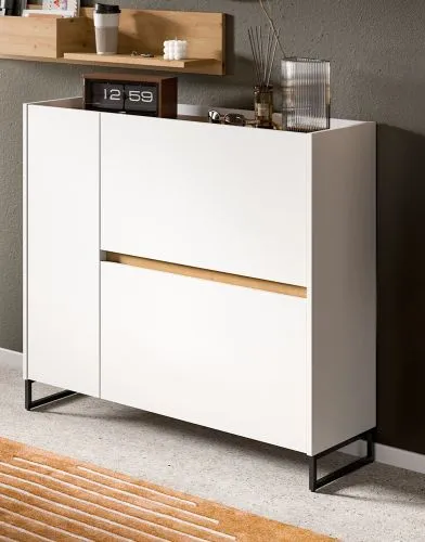 Garderoben-Set Drive 4 | weiß / Artisan Oak | 3-teilig ohne Beleuchtung