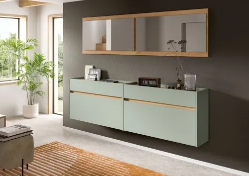Garderoben-Set Drive 5 | Salbei / Artisan Oak | 4-teilig