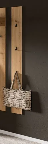 Garderoben-Set Drive | weiß / Artisan Oak | 5-teilig mit Beleuchtung