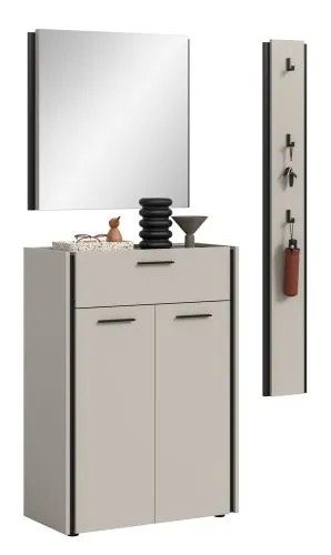 Garderoben-Set Emil 1 | Kaschmir / schwarz | 3-teilig