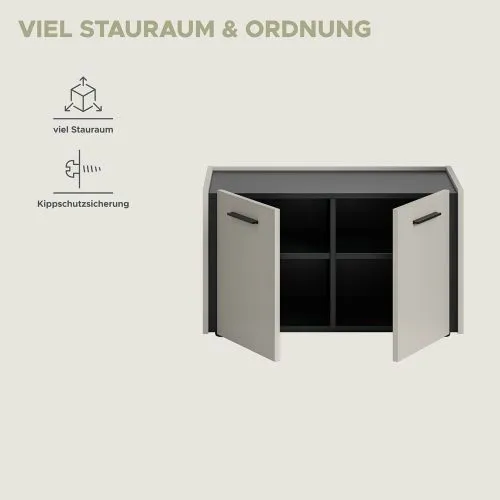 Garderoben-Set Emil | Kaschmir / schwarz | 3-teilig
