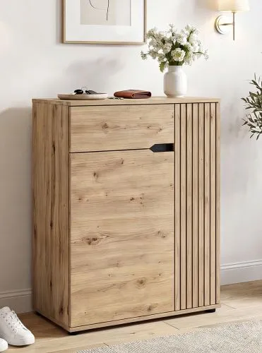 Garderoben-Set Keno 1 | Artisan Eiche | 3-teilig mit Sitzkissen