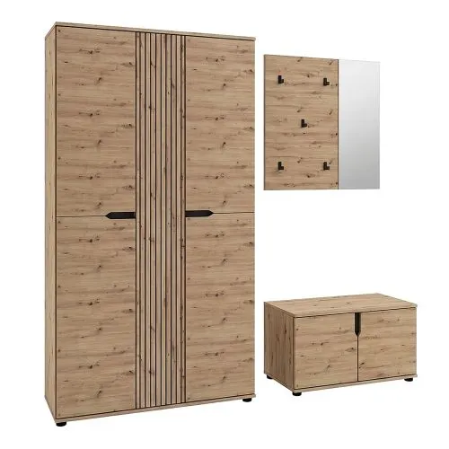 Garderoben-Set Keno 2 | Artisan Eiche | 3-teilig