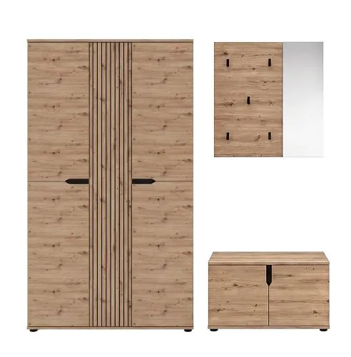 Garderoben-Set Keno 2 | Artisan Eiche | 3-teilig