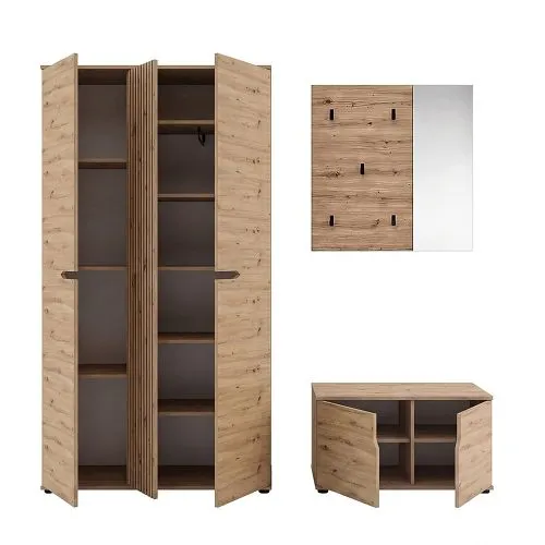 Garderoben-Set Keno 2 | Artisan Eiche | 3-teilig