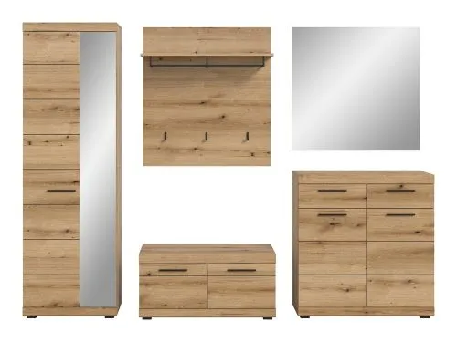 Garderoben-Set Scout | Evoke Oak | 5-teilig