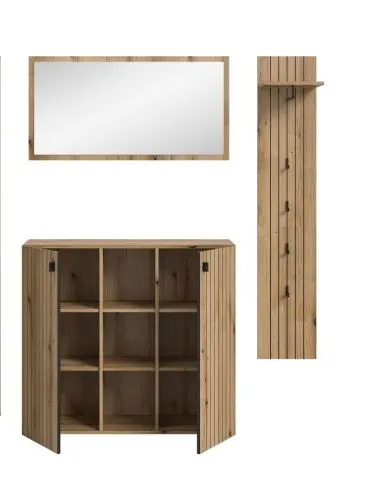 Garderoben-Set Station | Evoke Eiche | 3-teilig