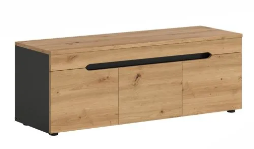 Garderobenbank Sitzbank Canu 1 | Basalt grau /Artisan Eiche