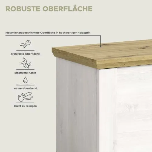 Garderobenbank Sitzbank Verona | Lärche Sibiu / Eiche