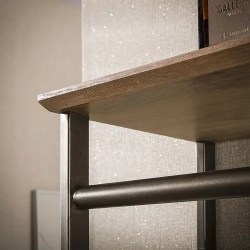 Garderobenpaneel Brika | 6 Haken | Metall | Bronze / Drift brown