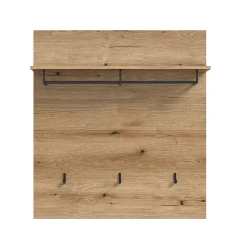 Garderobenpaneel Scout | mit Hutablage | Evoke Oak