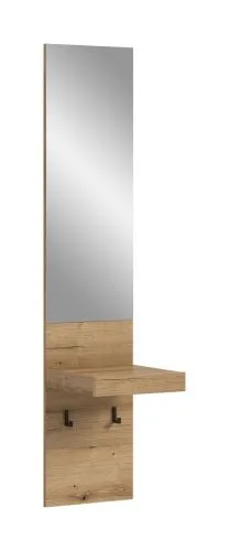 Garderobenpaneel Spiegelpaneel Naro | Evoke Oak