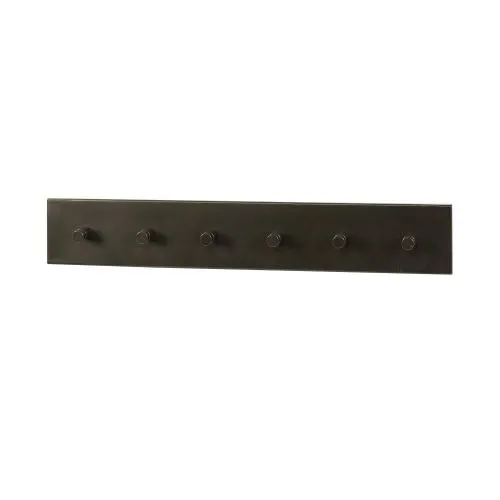 Garderobenpaneel Stamp | 6 Haken | Metall | Bronze