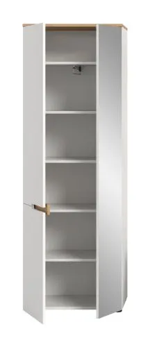Garderobenschrank Canu | Weiß / Artisan Eiche
