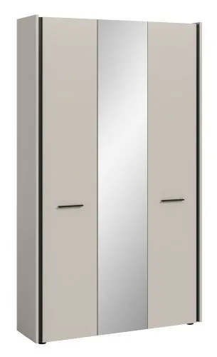 Garderobenschrank Emil | Kaschmir / schwarz