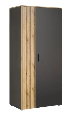 Garderobenschrank Esteban 1 | Anthrazit / Coast Evoke Oak