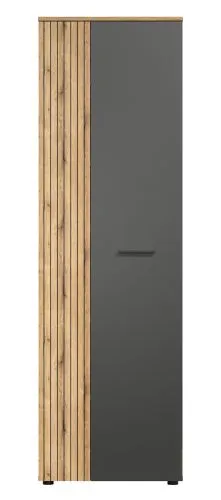 Garderobenschrank Esteban | Anthrazit / Coast Evoke Oak