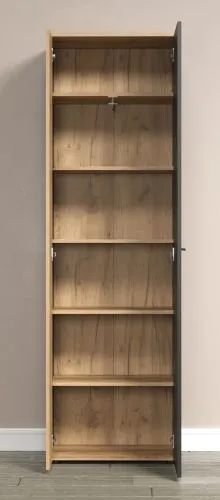 Garderobenschrank Esteban | Anthrazit / Coast Evoke Oak